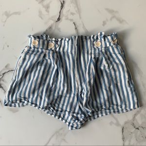 Zara Striped Shorts - High Waisted
